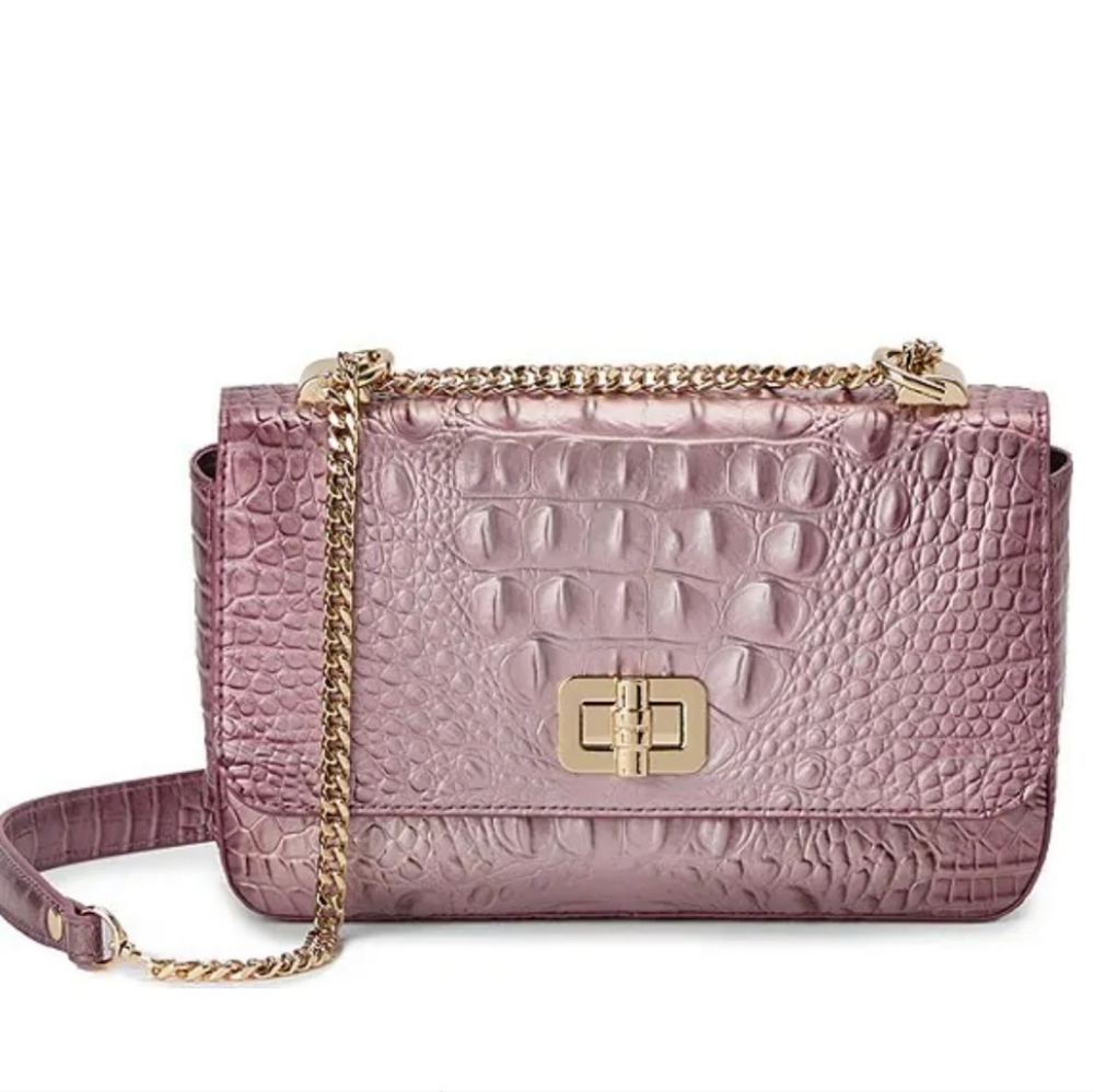BRAHMIN Melbourne Collection Mellow Rose Hallie Crossbody Bag